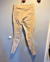 Pomme Equestrian Womens Full Seat Nellie Bling Breech in Beige Large