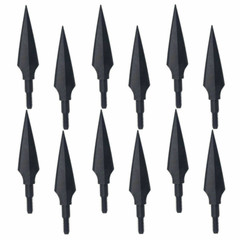 12/24PCS Archery Arrowheads Broadheads 150gr Screw Points Bow Crossbow Hunting