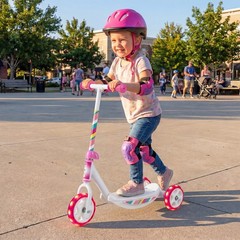 3 Wheels Scooter for Kids Age 2+, Toddlers Kick Scooter with LED Light-Up Wheels