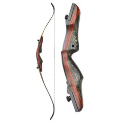 62″ Recurve Bow 20-50lbs Takedown Wooden Riser Limbs Archery Hunting Target