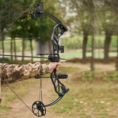 320FPS Compound Bow 19-70lbs Adjustable Arrows Set Outdoor Archery Hunting RH/LH