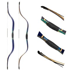 US 64» ZhuRan Curly Maple Blue Han Bow Recurve Bow Long Bow Archery Horse Bow