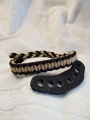 Archery Bone & black Bling Sling bow wrist strap FREE SHIP Mathews Hoyt