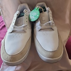 Etnies Veer White/Grn Skate Shoes Size 12