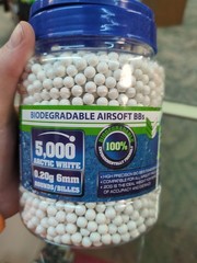 Cybergun Bio Biodegradable Arctic White 20g 6mm BBs 5,000 Rounds