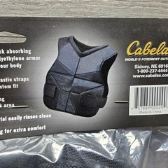Cabela’s Paintball Chest Protector Padded Mesh Vest 60 in. New Shock Absorbing