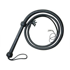 Genuine Real Leather Bull Whip 04 Feet Long 12 Plait Fully Handmade Heavy Whip