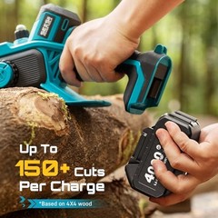 Flagship 8-Inch Cordless Mini Chainsaw, 2026 Upgraded Brushless True Blue