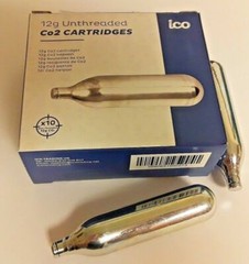 40 CO2 cartridge 12g unthreaded EURO C02 tire inflator paintball air-soft 4 x 10