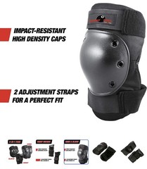 Eight Ball Black Pads, for Bike, Skate, and Scooter, Adult 14+(06)