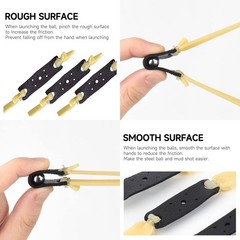 10 PCS Slingshot Bands 2.0mm Flat Rubber Replacement Elastic Hunting Outdoor New