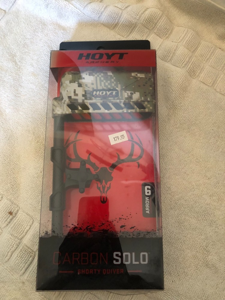 NEW Hoyt Carbon Solo 6 Arrow Shorty Quiver Gore Optifade Subalpine 1331854