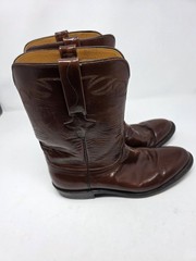 Lucchese Handmade Brown Leather Cowboy Boots Men’s 10.5D Western Boots USA