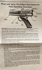 1960’s CROSMAN Model 600 .22 CO2 Semi-Automatic Pellet Air PISTOL – Works Great