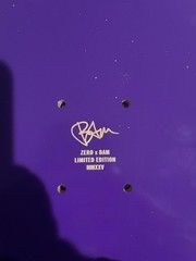 Limited Edition Signed Bam Margera Purple Zero Deck 8.25”