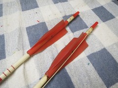 2 Vintage Plas/Steel Glas Lite Fiberglass Bow Fishing Arrows 30 Inches
