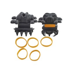 2pcs Archery Skull Stabilizer Compound Bow Limbs Rubber Shock Absorber Hunting