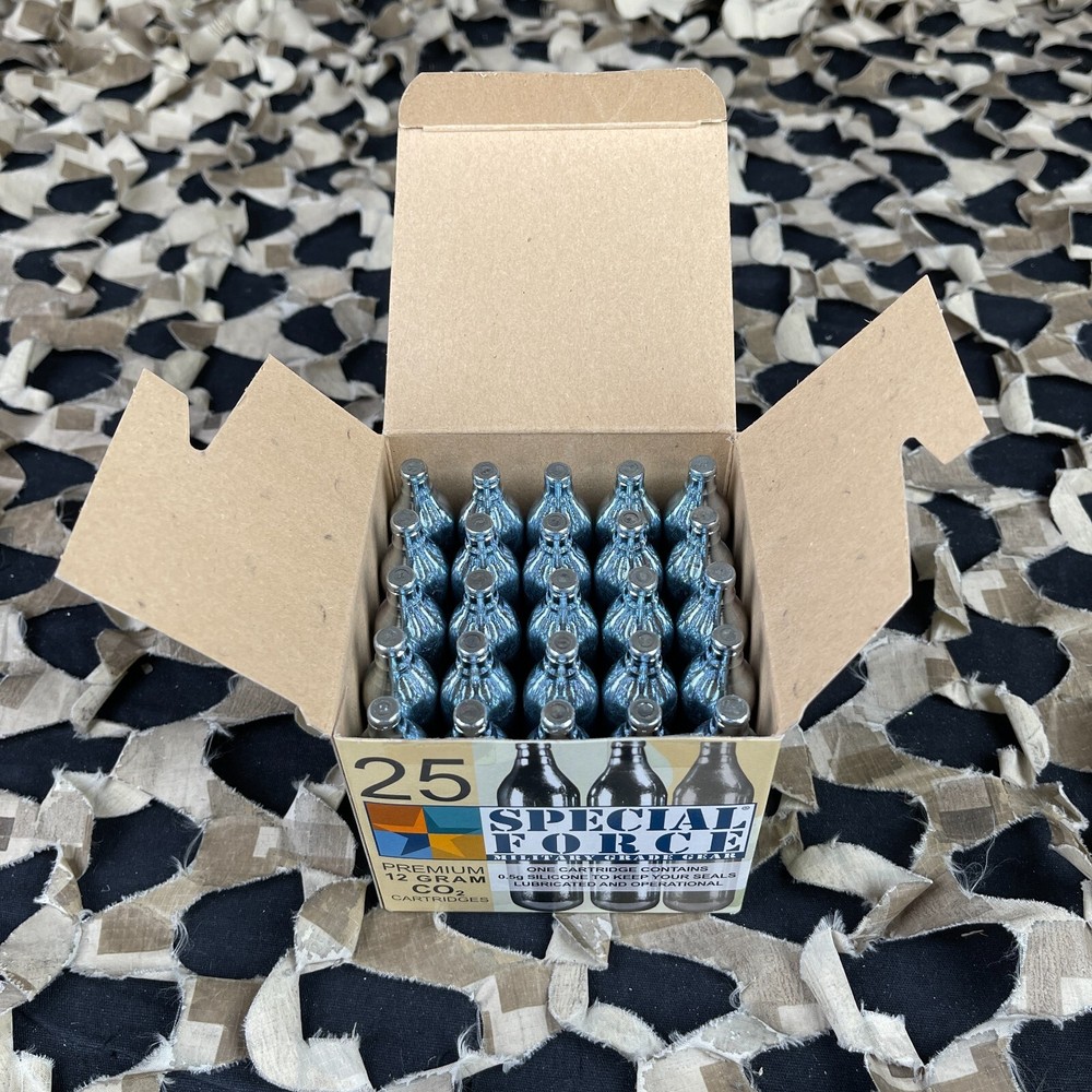 NEW Special Forces 12 Gram CO2 Cartridge – 25 Pack
