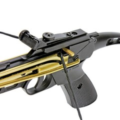 KingsArchery Crossbow Self Cocking Pistol 80 LBS 27 Aluminum Arrow +String Pack