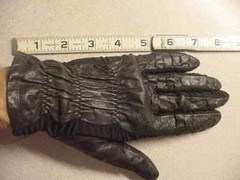 NOS Black Fine Leather Riding Show Gloves Perforated One Size Philippines EXC