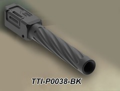 TTI AIRSOFT P0038-BK TM G17 G18 Gen3 WE G-series Fixed Outer Barrel-Black Type B
