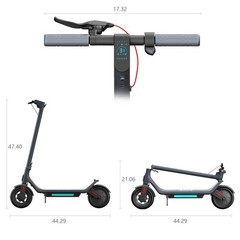 Folding Electric Scooter Adults 500W 25KM/H 31 Miles Range 10″ Tire APP Control
