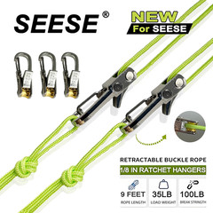 Rope Tightening Tool & Tensioner: Retractable Rope with Alloy Buckle for Outdoor