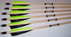 6 MATCHED CEDAR ARROWS 31″