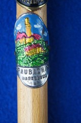 Vintage Miniature Swiss Mountaineering Souvenir Ice Axe Pick ‘Interlaken’ Badges