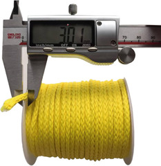 12 Strand Braided Dyneema Rope -3mm 700kg Fracture Strain – Suitable for Tents,