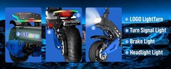 JUNLING 5000W Dual Motor Electric Scooter with Steering Damper MBS Battery 50MPH