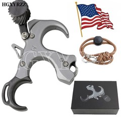 3 Finger Release Aids Thumb Trigger Compound Bow Adjustable Archery Accessory