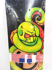 Kryptonics Skateboard Deck Evil Demon Green Octopus Graphic 31 Inches