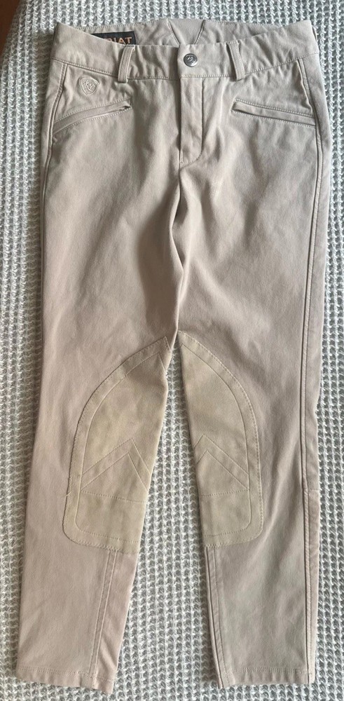 Ariat Performer Knee Patch Breeches Size 10 Years Kids Riding Equestrian