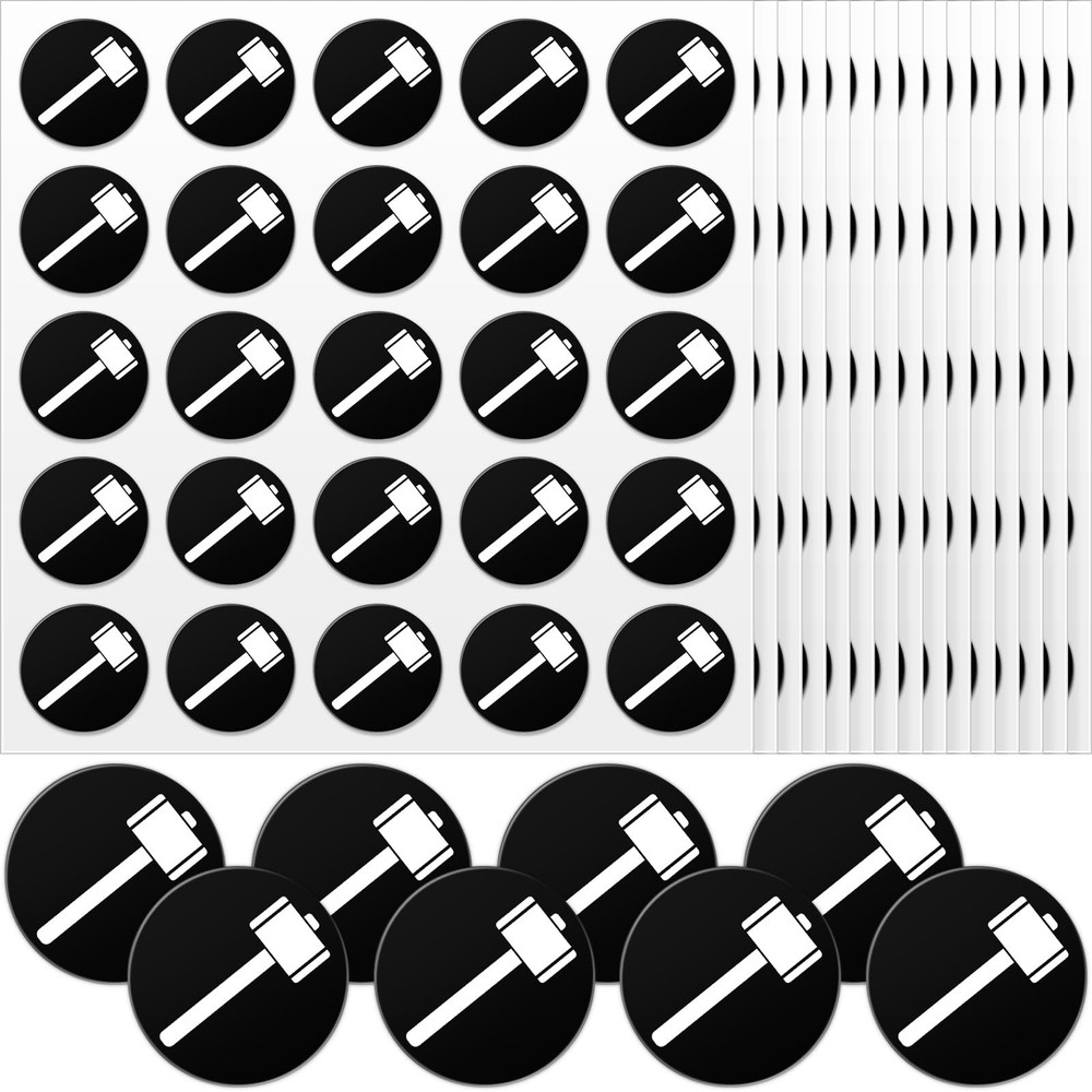 Noveread White on Black 200 Pcs Football Helmet Decals Small,