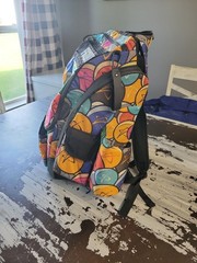Prodigy BP-1 V3 Disc Golf Backpack – Multi-Color Graffiti Pattern