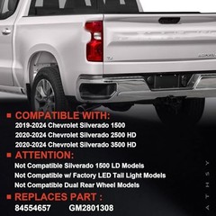 Tail Light Compatible With 2019-2024 Chevy Right Passenger Side Halogen Type