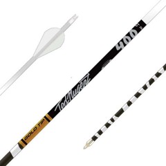 Gold Tip Ted Nugent White 400 Spine w/ 2» Raptor Vanes (6pk)