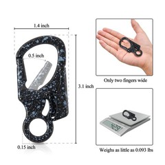 Carabiner Clip, Double Anti-Misopening Locking Design, 3″ Zinc Alloy Heavy Ke…