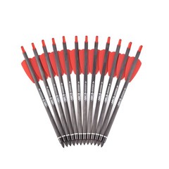 12X 7.5″ Crossbow Bolts 6.2mm Carbon Shaft Arrows 2″ Vanes Crossbow Hunting
