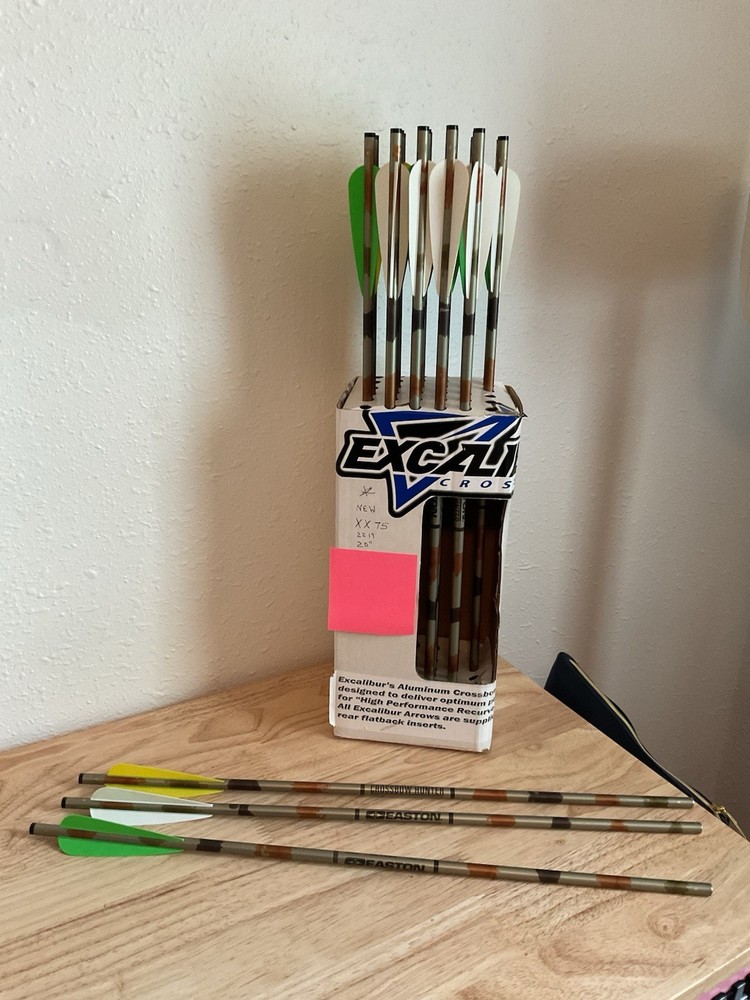 Easton Excalibur Aluminum Crossbow Hunter Arrows XX75 2219 ( 20 in) 10 Pack Lot