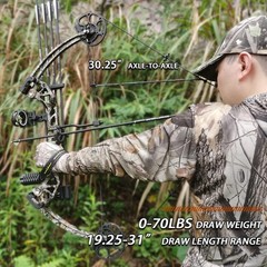 Lanneret Compound Bow 0-70 lbs Right Hand Hunting Kit