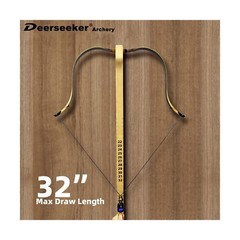 Deerseeker Archery 52″ Recurve Bows Traditional Handmade Longbow Ambidextrous…
