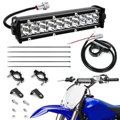 60W 4200LM Dirt Bike LED Light Bar, 12V Plug & Play Motorcycle Handlebar Light