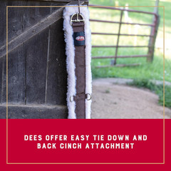 Weaver Equine Super Horse Cinch, Anti-Slip Fleece Lined Saddle Cinch Girth with