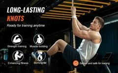 VEVOR 1″x100FT Gym Climbing Rope Fitness Strength Training Rope Home Exercise