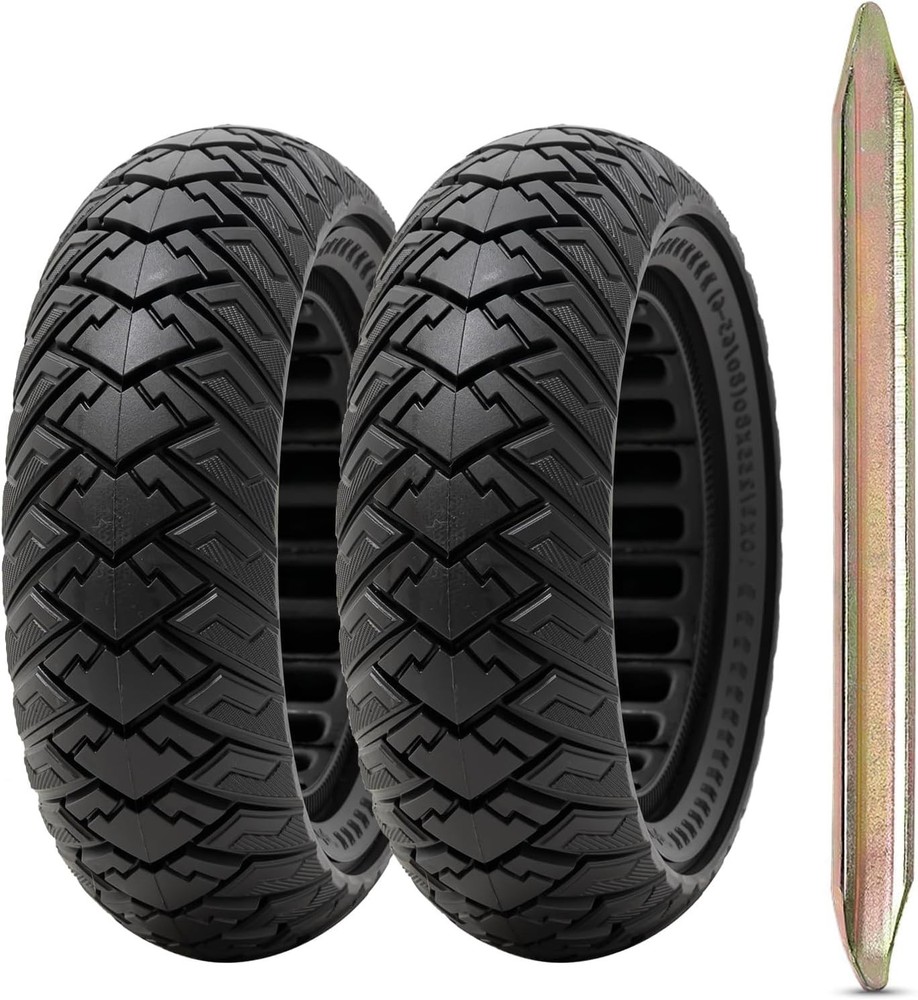 2 PCS 10×3.0 255×80 (80/65-6) Solid Tire,10 Inches Electric Scooter Wheels 10…