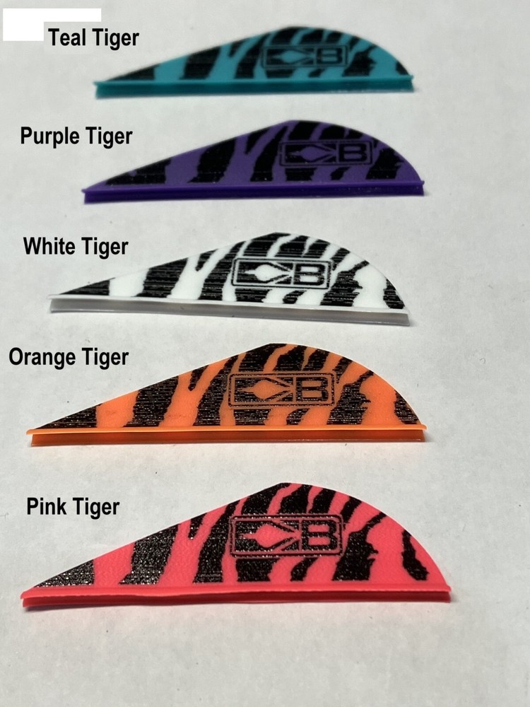 Choice Of 36, 50, Or 100 2″ Tiger BLAZER VANES FROM BOHNING