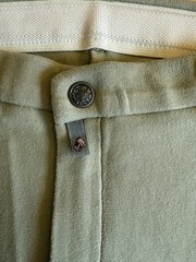 DEVON AIRE Sage Green & Tan riding breeches 26 Long *EUC* Stretch