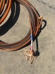 2 Two USED COWBOY ROPES LARIAT From Oklahoma Cattle Ranch Classic 35′ 3/8″ HM